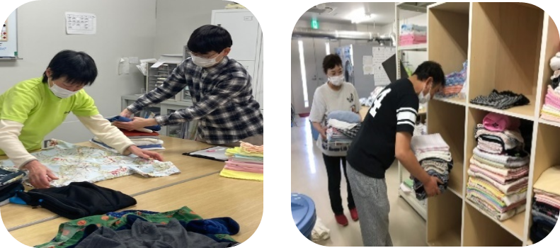 洗濯作業
